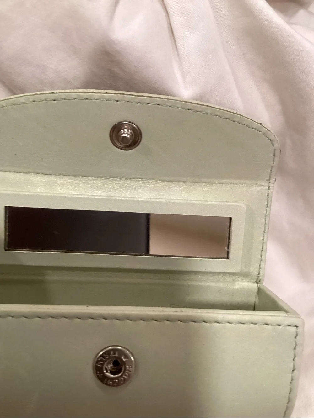 Coach Mint Green VTG Lipstick Case “RARE” color genuine leather